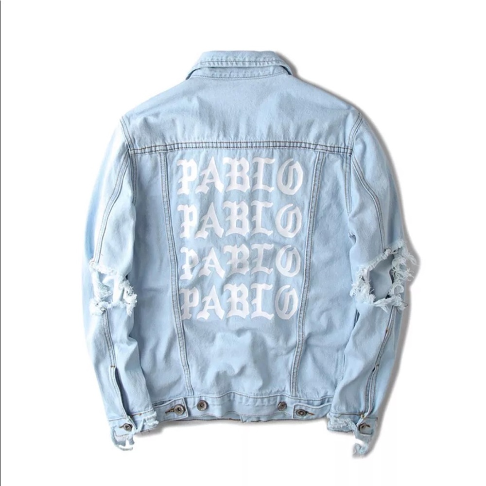 The life of Pablo Distressed Jean Jacket